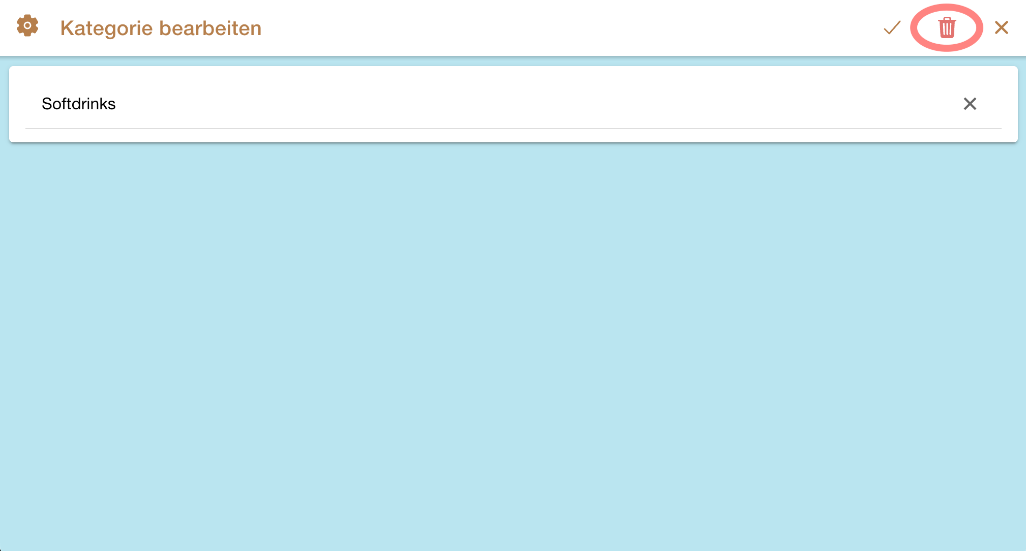 EIS 2.0 Kiosk - Kategorie löschen