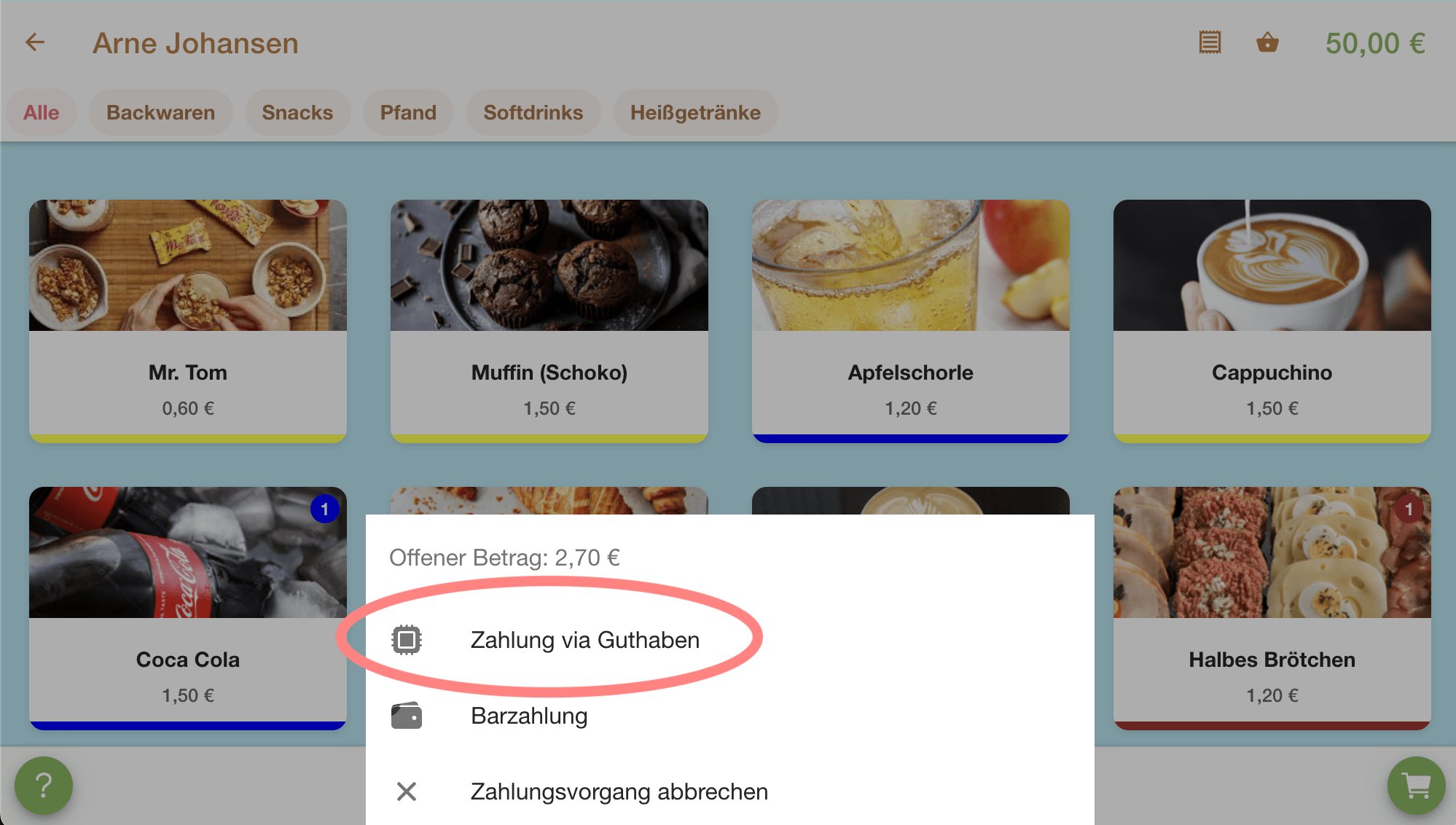 EIS 2.0 Kiosksystem Auswahl Zahlungsart EIS 2.0 Kiosksystem Auswahl Zahlungsart