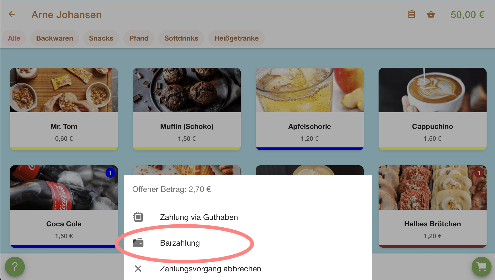 EIS 2.0 Kiosksystem Auswahl Barzahlung EIS 2.0 Kiosksystem Auswahl Barzahlung
