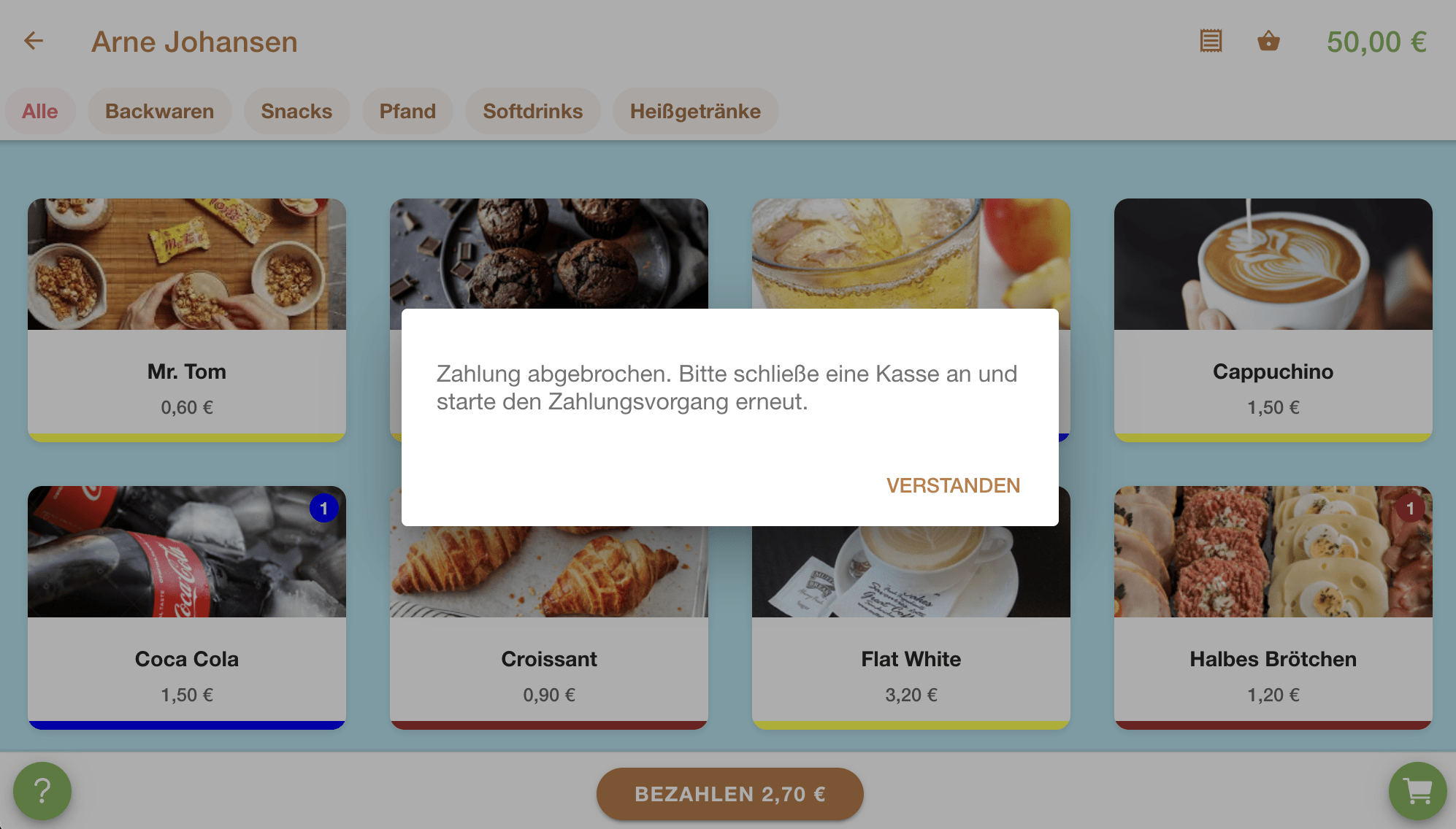 Kiosksystem keine Kasse angeschlossen Kiosksystem keine Kasse angeschlossen