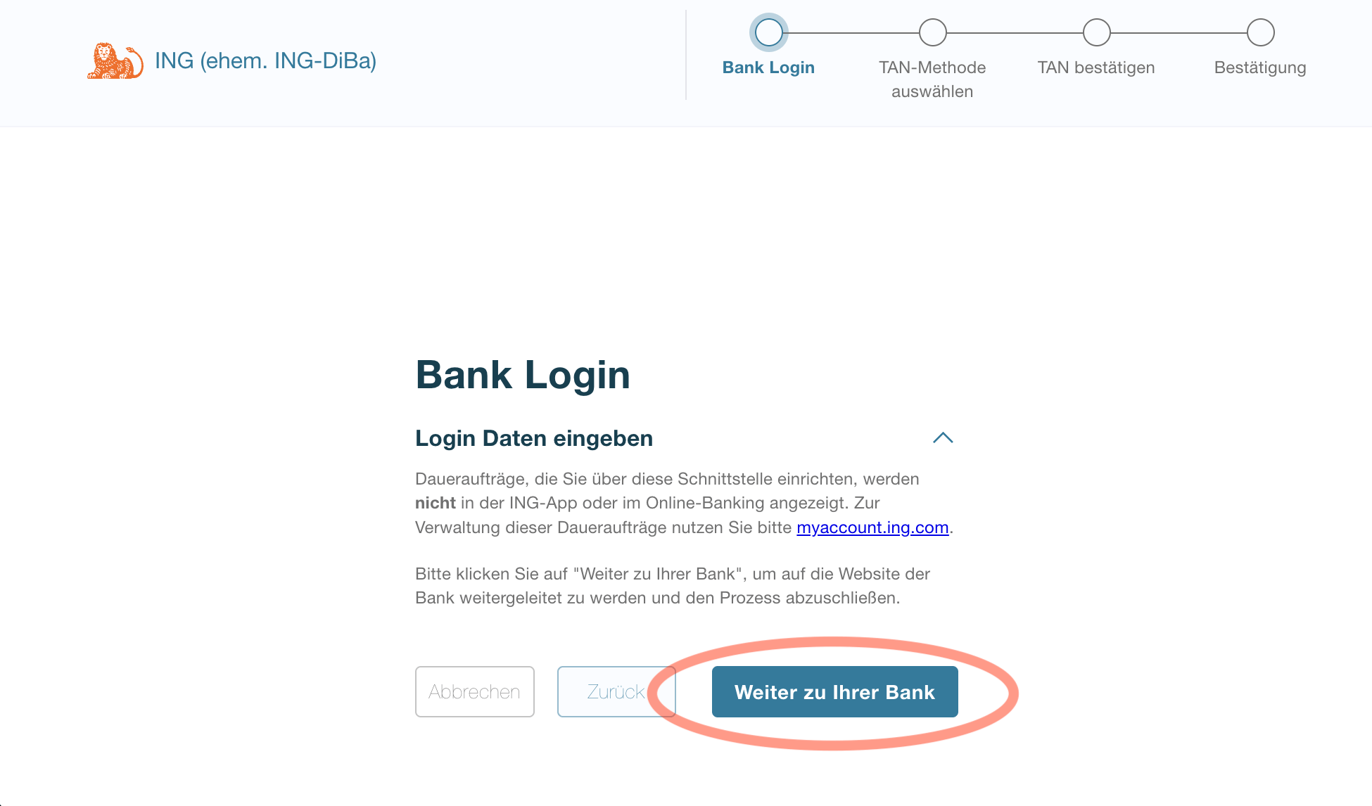 Bank Login finAPI